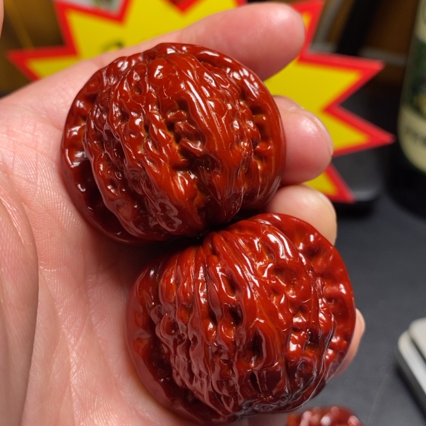 【闪购商品】文玩核桃吊坠39白狮子