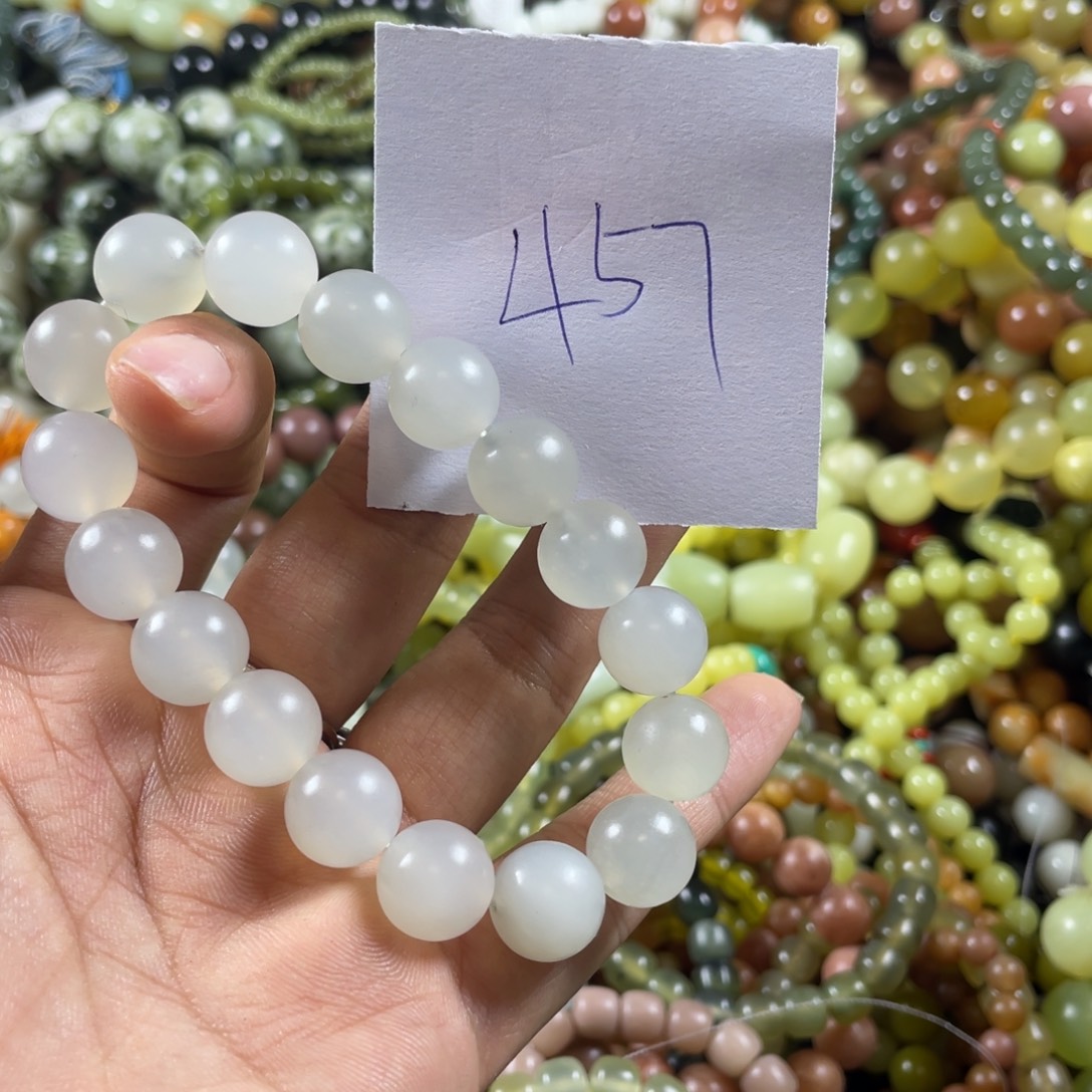 未镶嵌蛇纹石玉手链