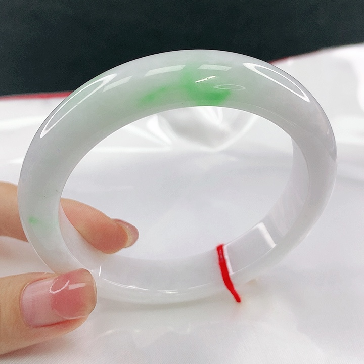 翡翠未镶嵌手镯圈57.8，40205