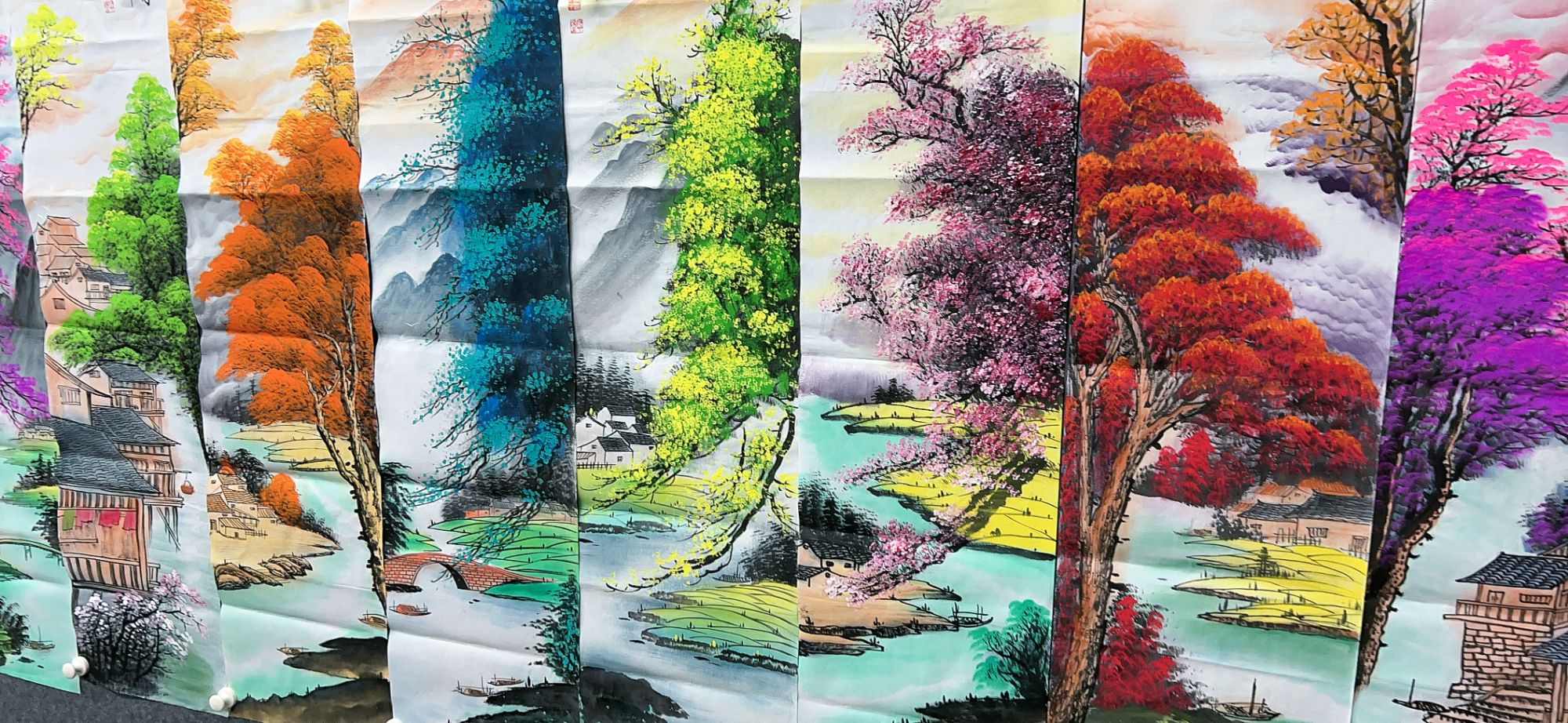 【树新】精品八条屏装饰画通用链接