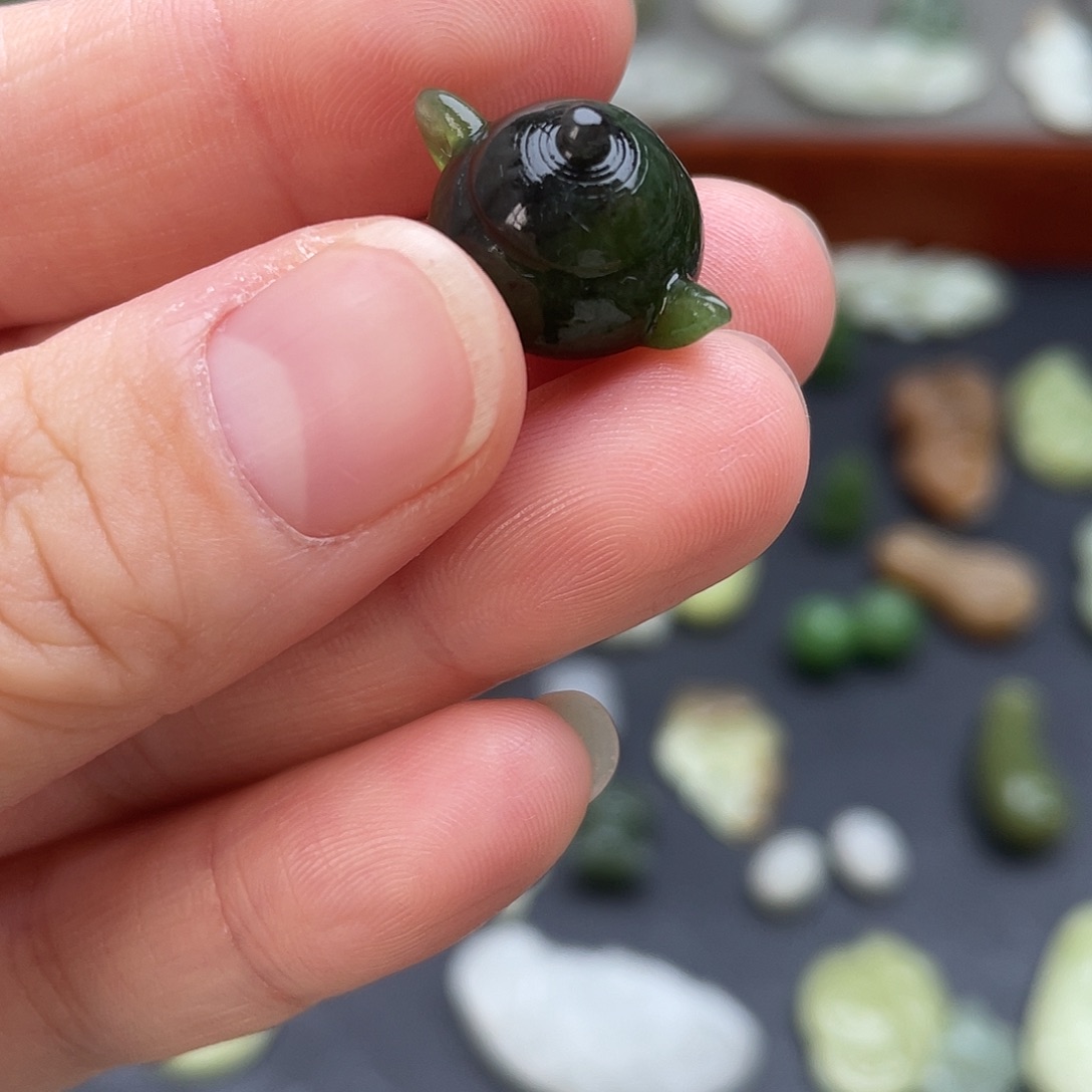 颈饰未镶嵌和田玉碧玉小茶壶小配饰