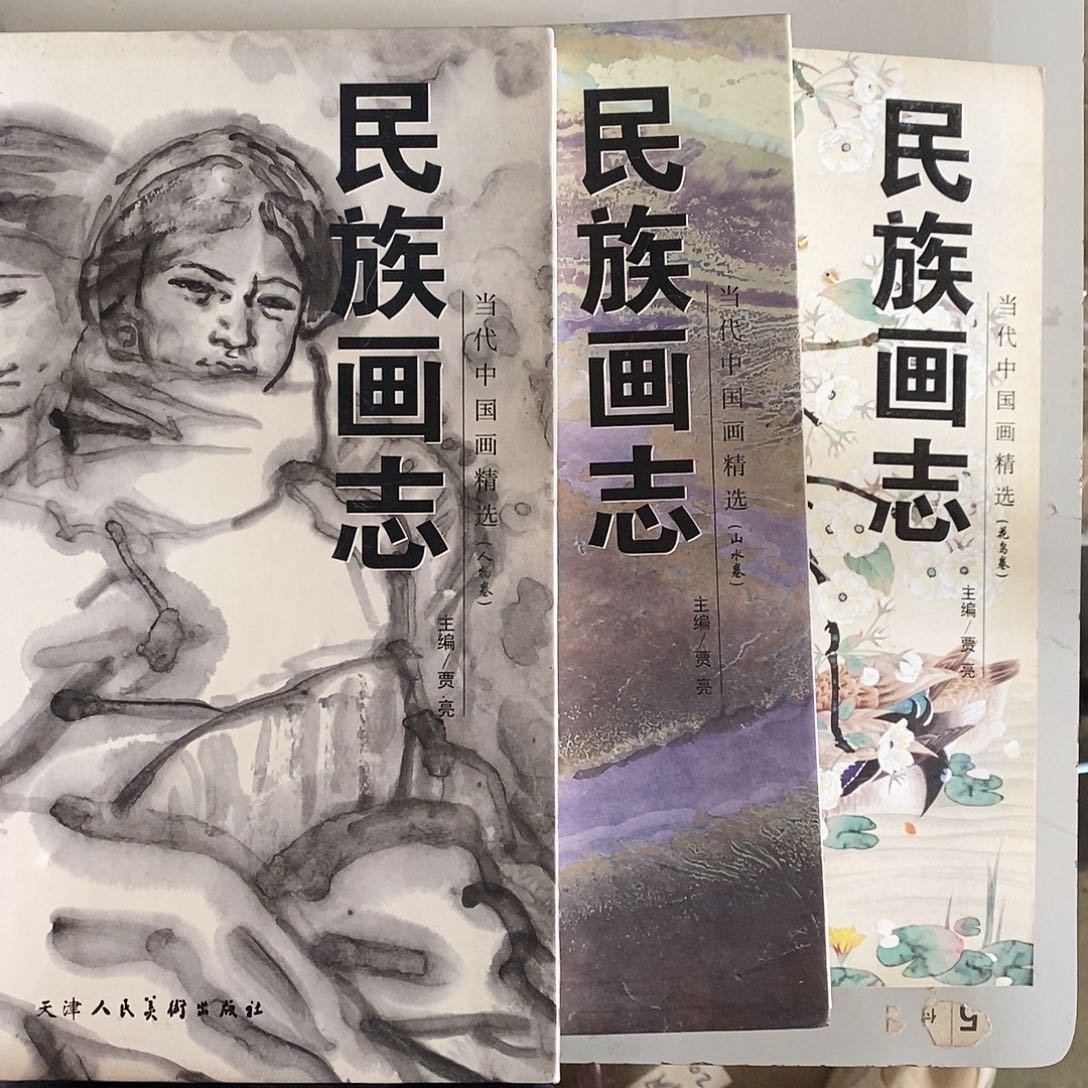 民族画质，山水卷，人物卷花料卷
