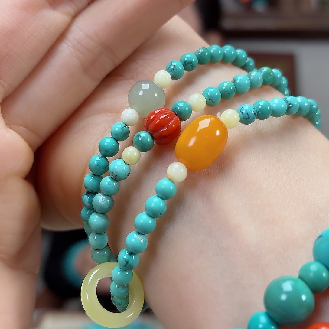 未镶嵌绿松石珠宝奇石