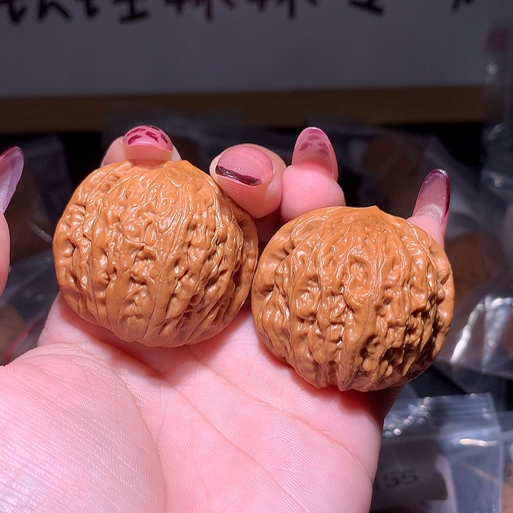 @***行文玩核桃把件铁锤41➕