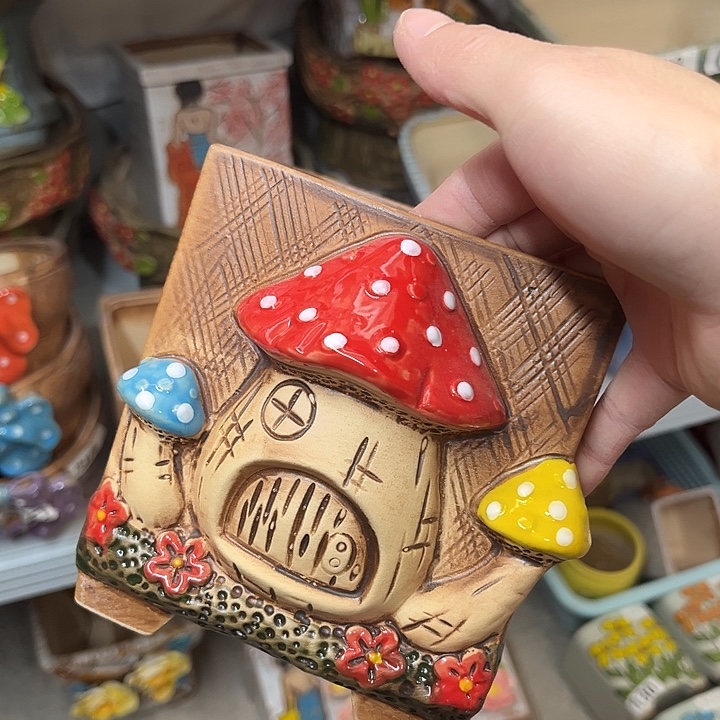 粗陶材质多肉花盆