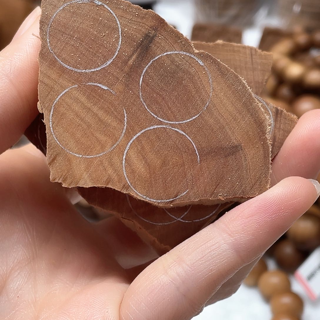 檀香木手串/手链៸****印度老山檀香四抛料1.5