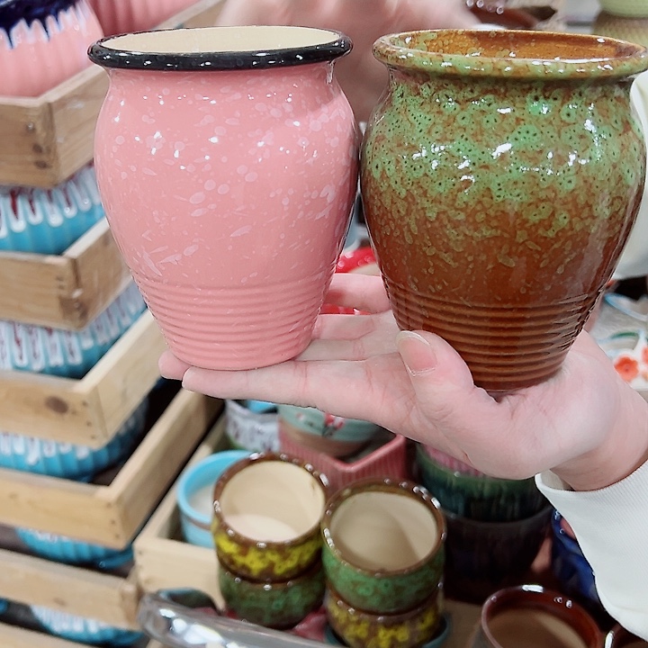 有孔，凑单福利满10元发货陶瓷多肉花盆！