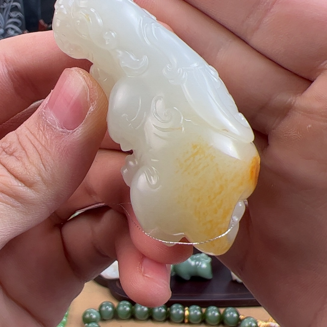 和田玉未镶嵌挂件