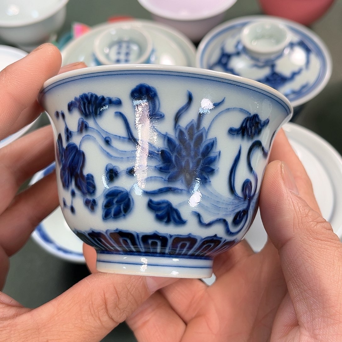 杯青花瓷器青花瓷器