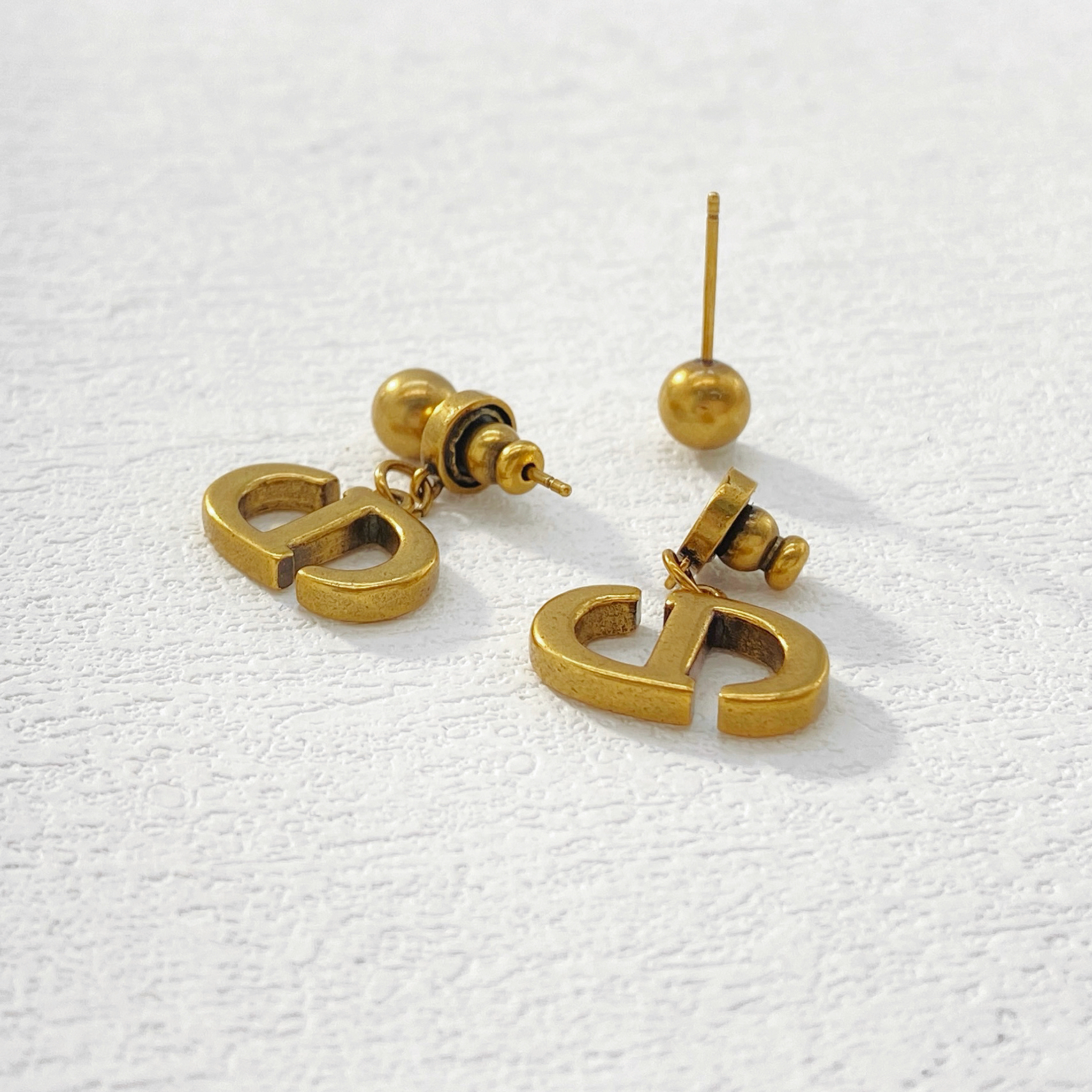 铜合金耳饰 木木（RZ6901） 做旧复古猪鼻子耳钉耳环