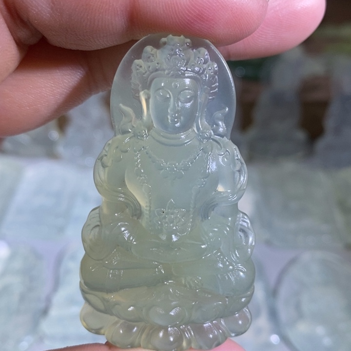 岫玉未镶嵌吊坠吊坠