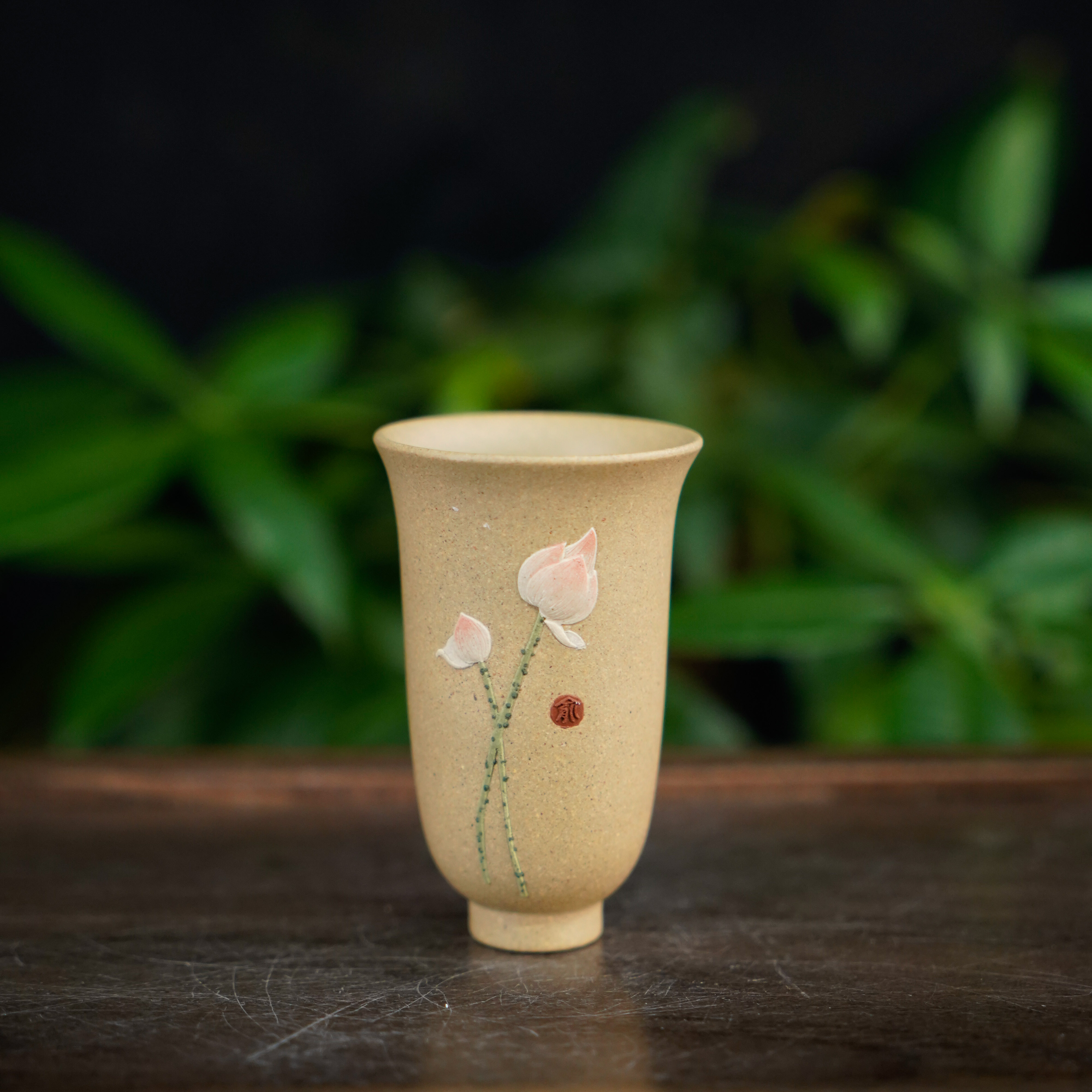 GSZS-5409   宜兴手工紫砂   荷花杯