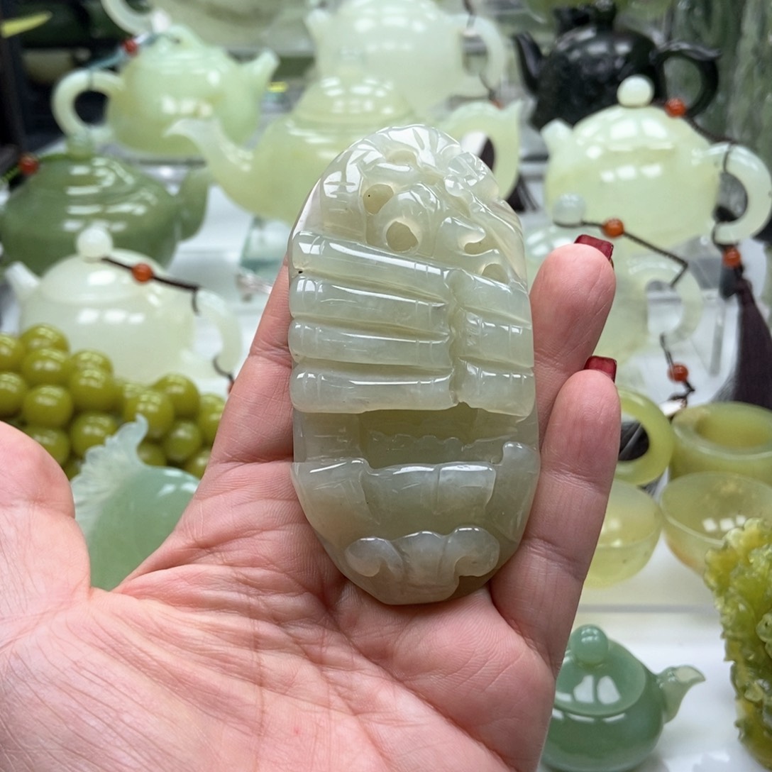 蛇纹石玉手链未镶嵌