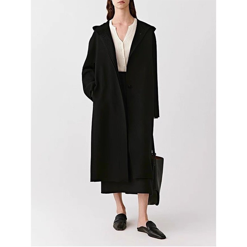 原单非市面货！“小禾AIR COAT”全羊绒双面呢及膝大衣 T848