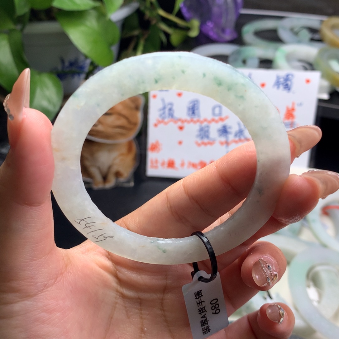 定制翡翠叮当镯未镶嵌54/59 