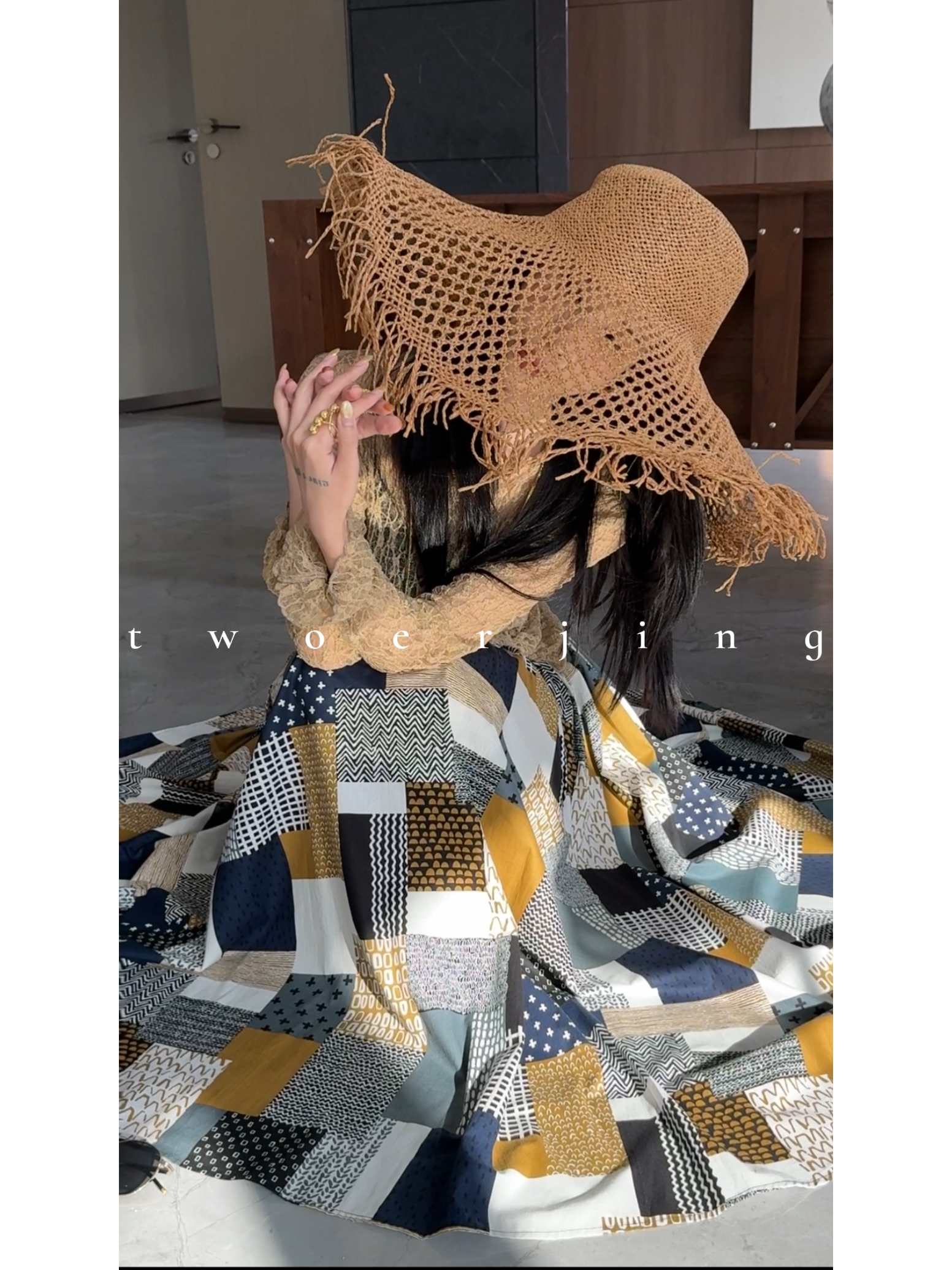 2025NEW/SS极简静奢（百岁裙）令人着迷配色千姿百态半身裙CX8600  