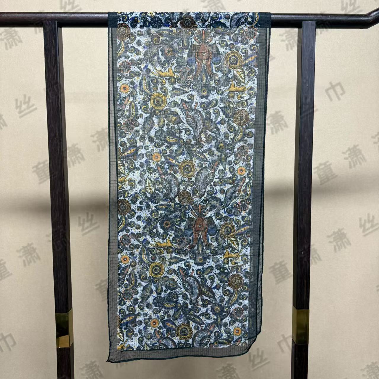 （原始森林）新款皱皱纱30*155左右长巾围巾