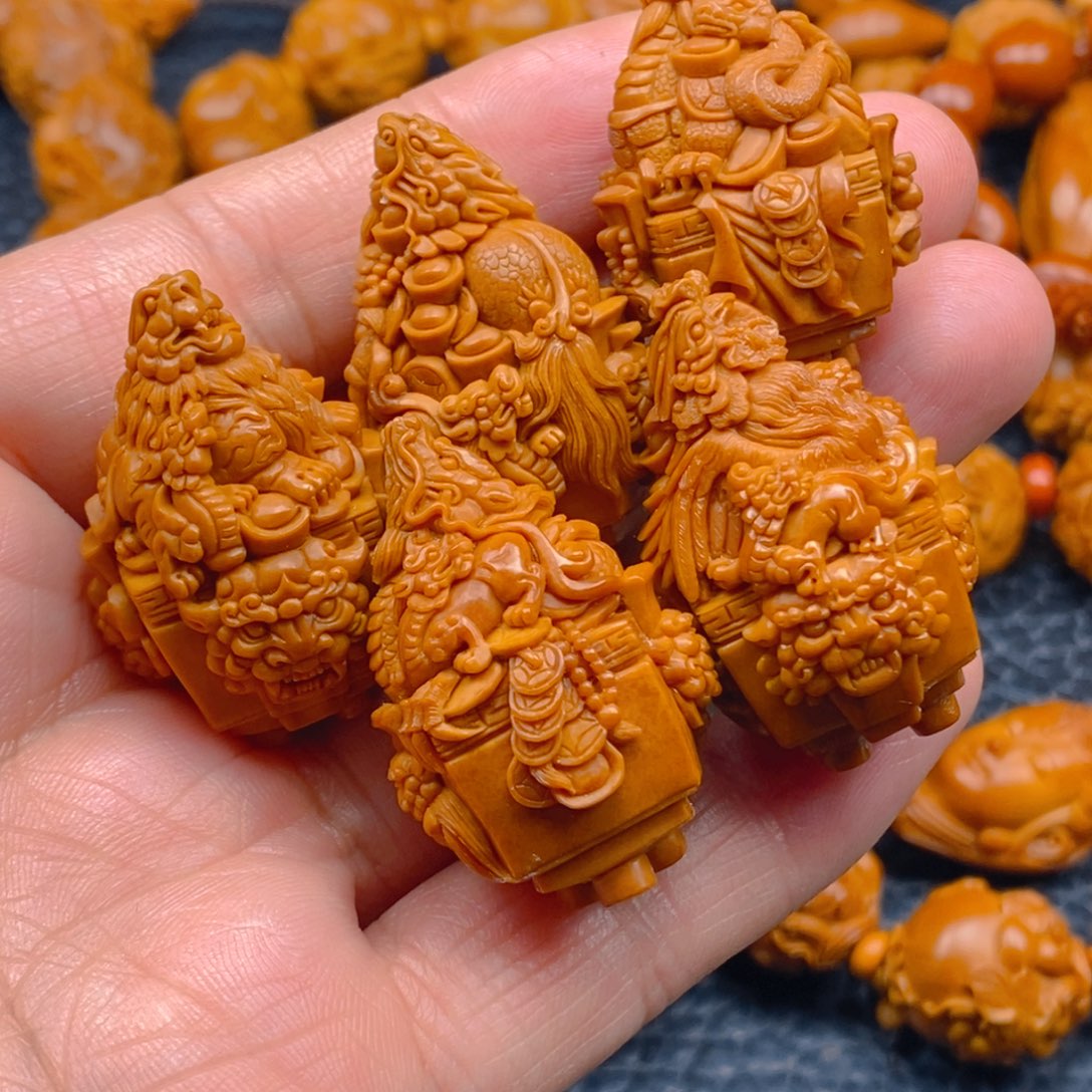 橄榄核手串/手链曹华2.4五鼎五方神兽