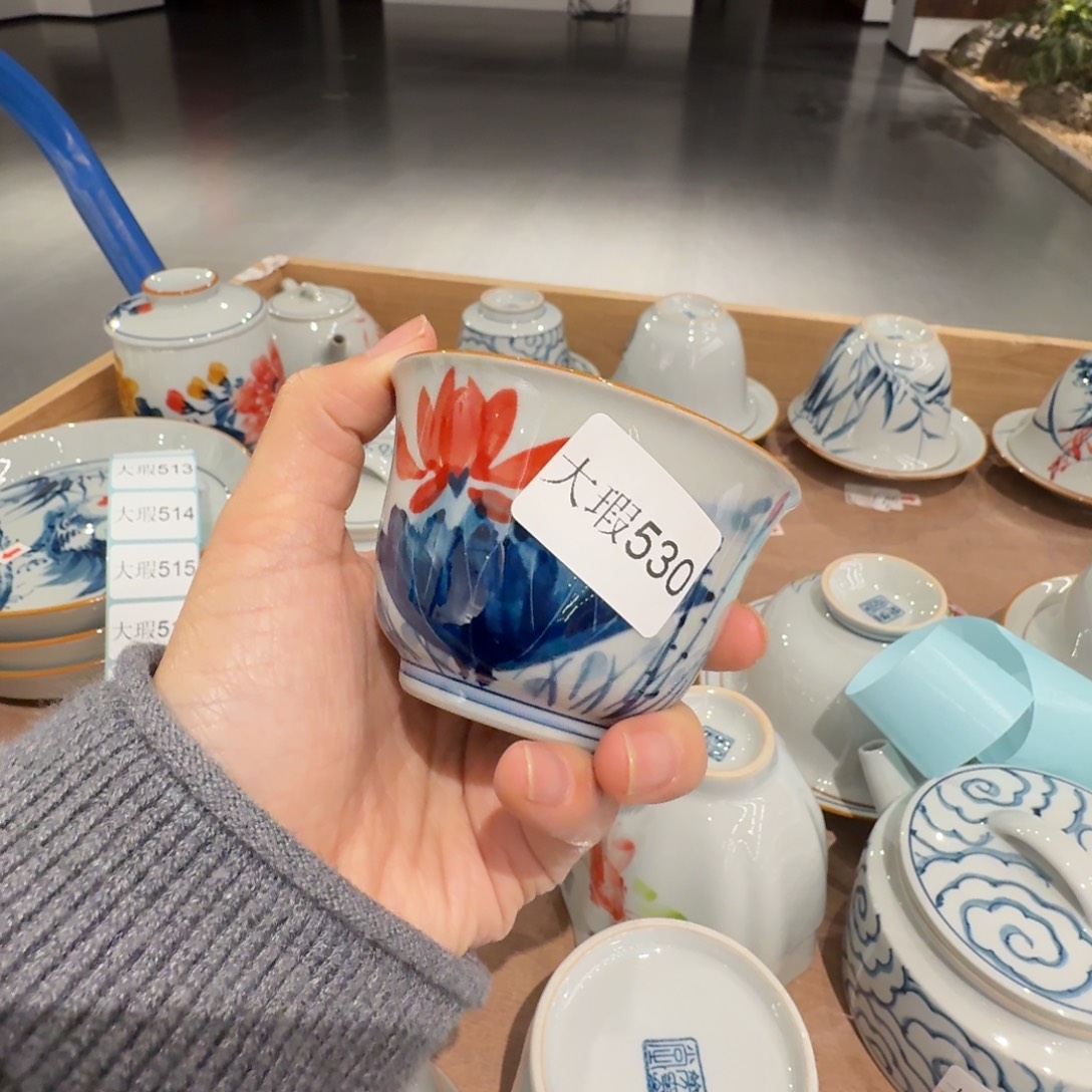 釉下彩纯手绘微瑕