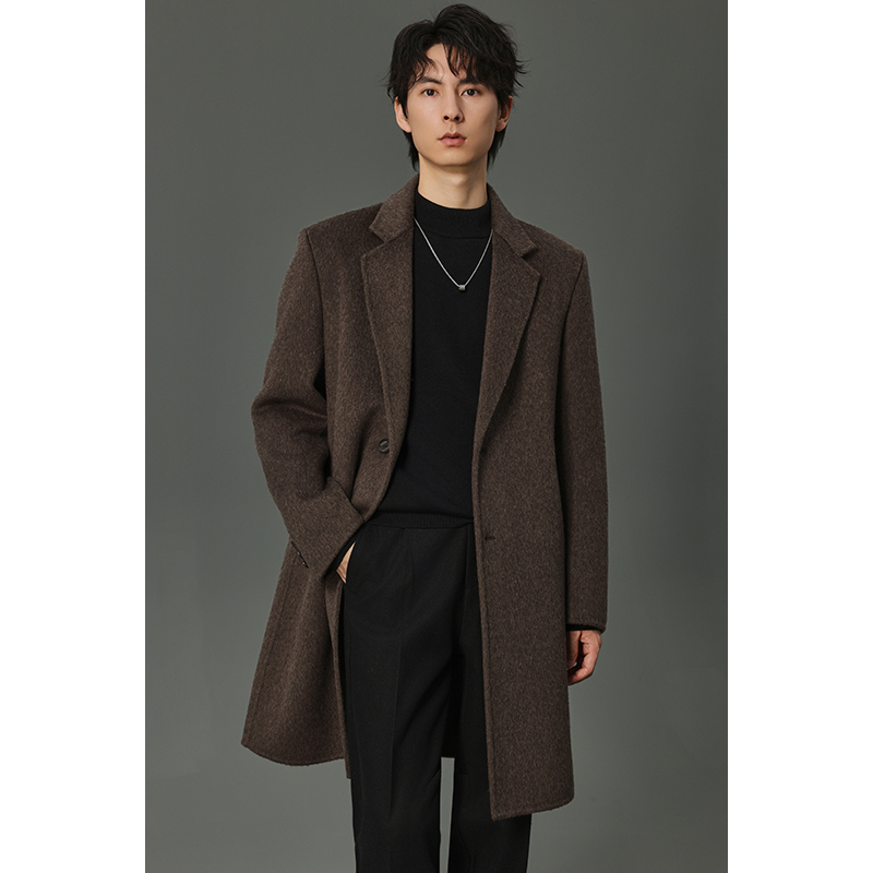 【大衣现货~断码清仓~品质保障】韩版冬季重磅加厚大衣呢子外套男装