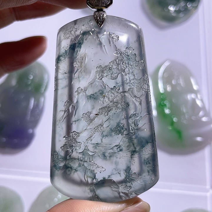 定制翡翠未镶嵌毛货