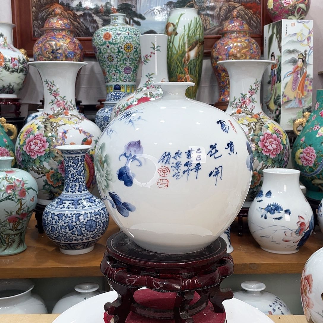 春***江摆件陶景德镇的陶瓷