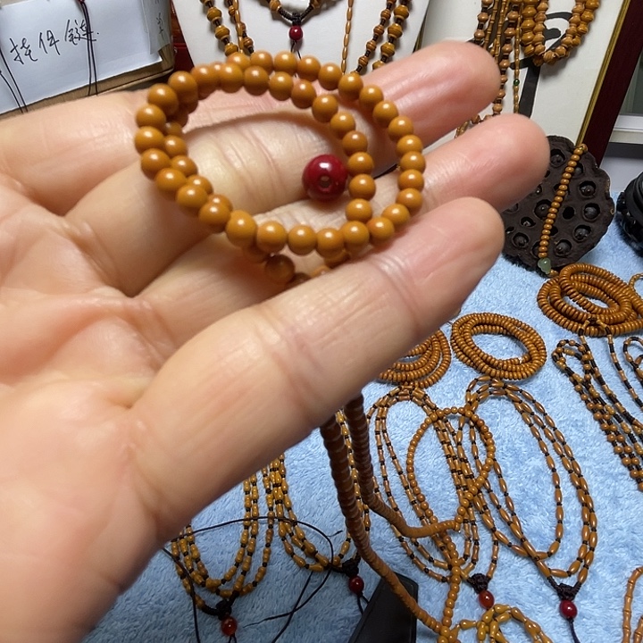 鱼***鱼橄榄核手串/手链橄榄核4毫米单圈手链