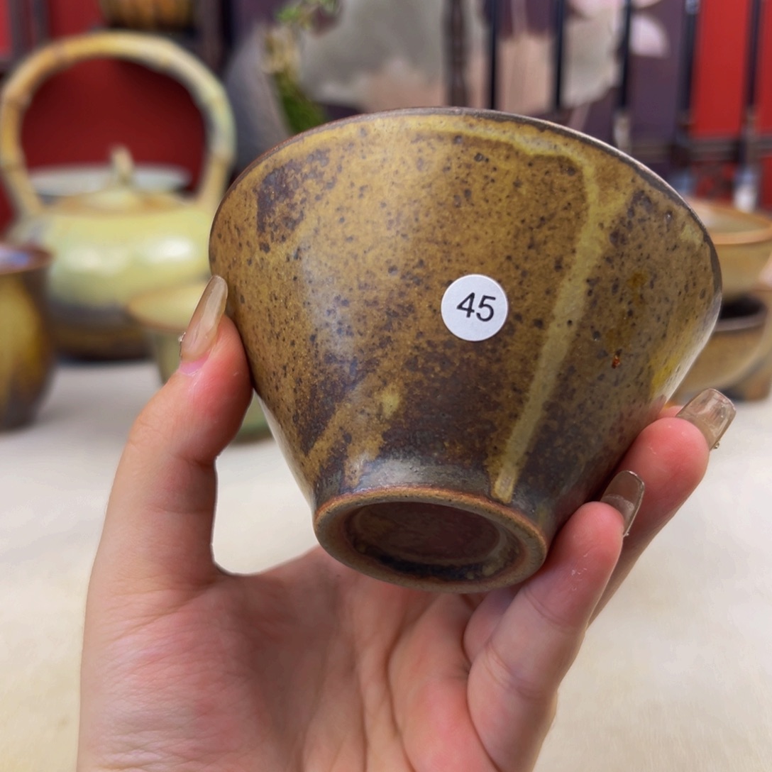 杯子纯手工柴烧主人杯