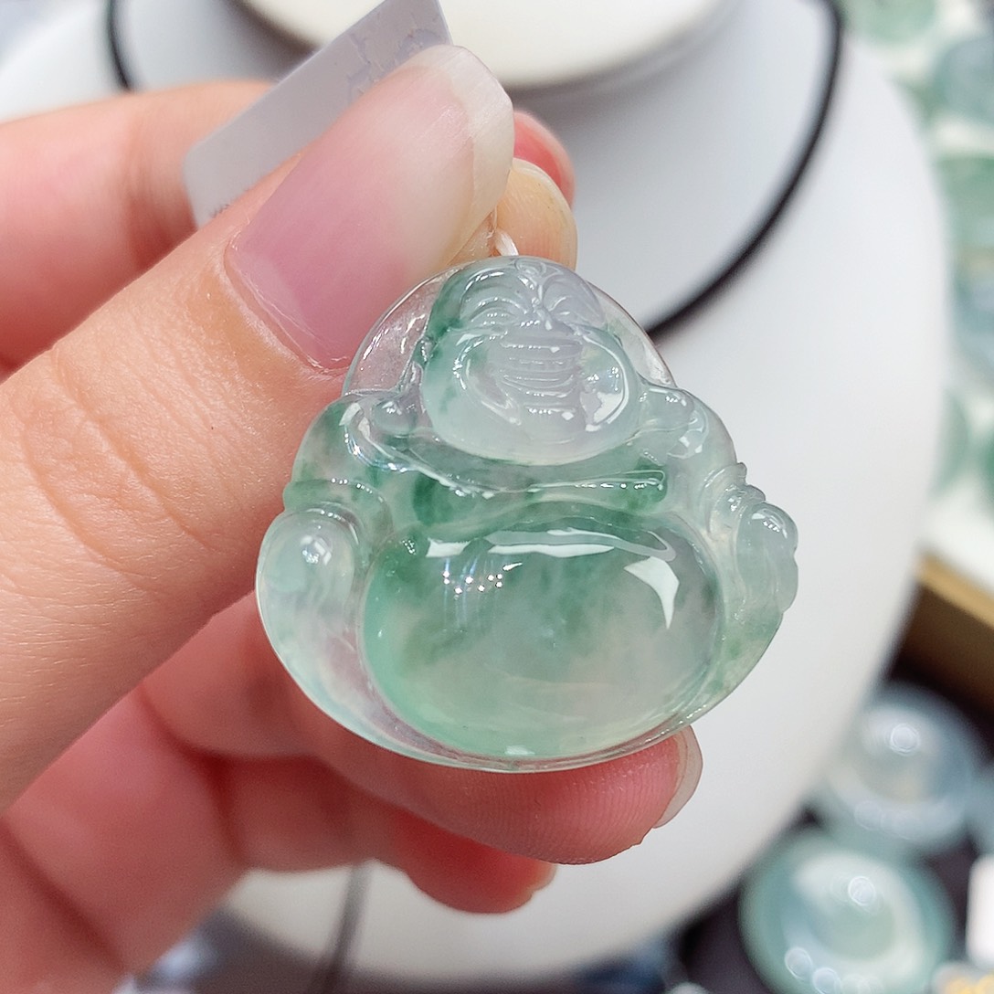 颈饰未镶嵌翡翠翡翠109，26.6/28.3/6.1