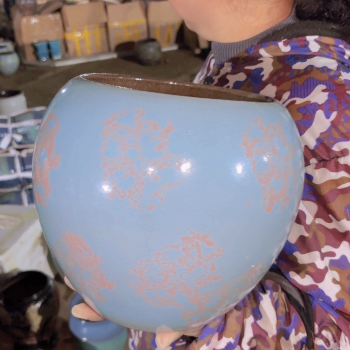 透气紫砂花盆 口径 高度