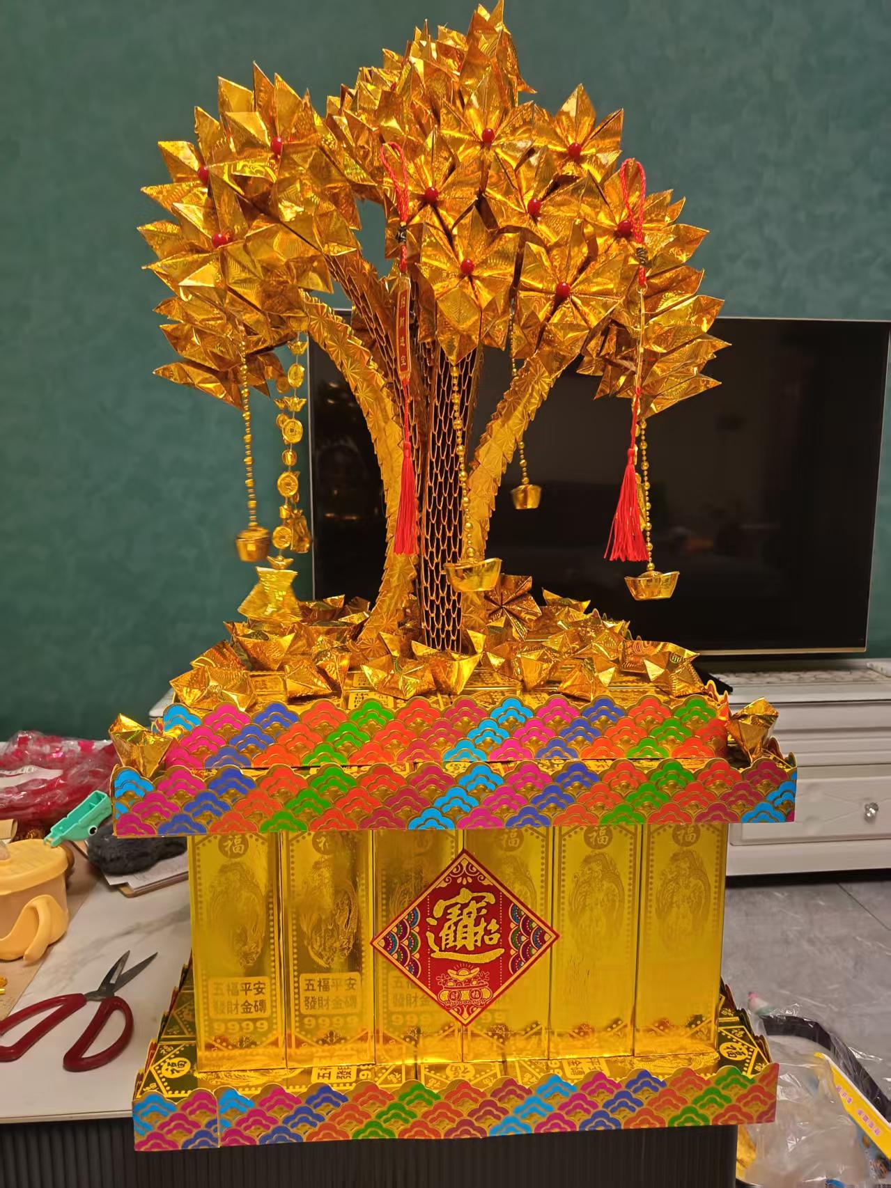 摇钱树材料包手工艺