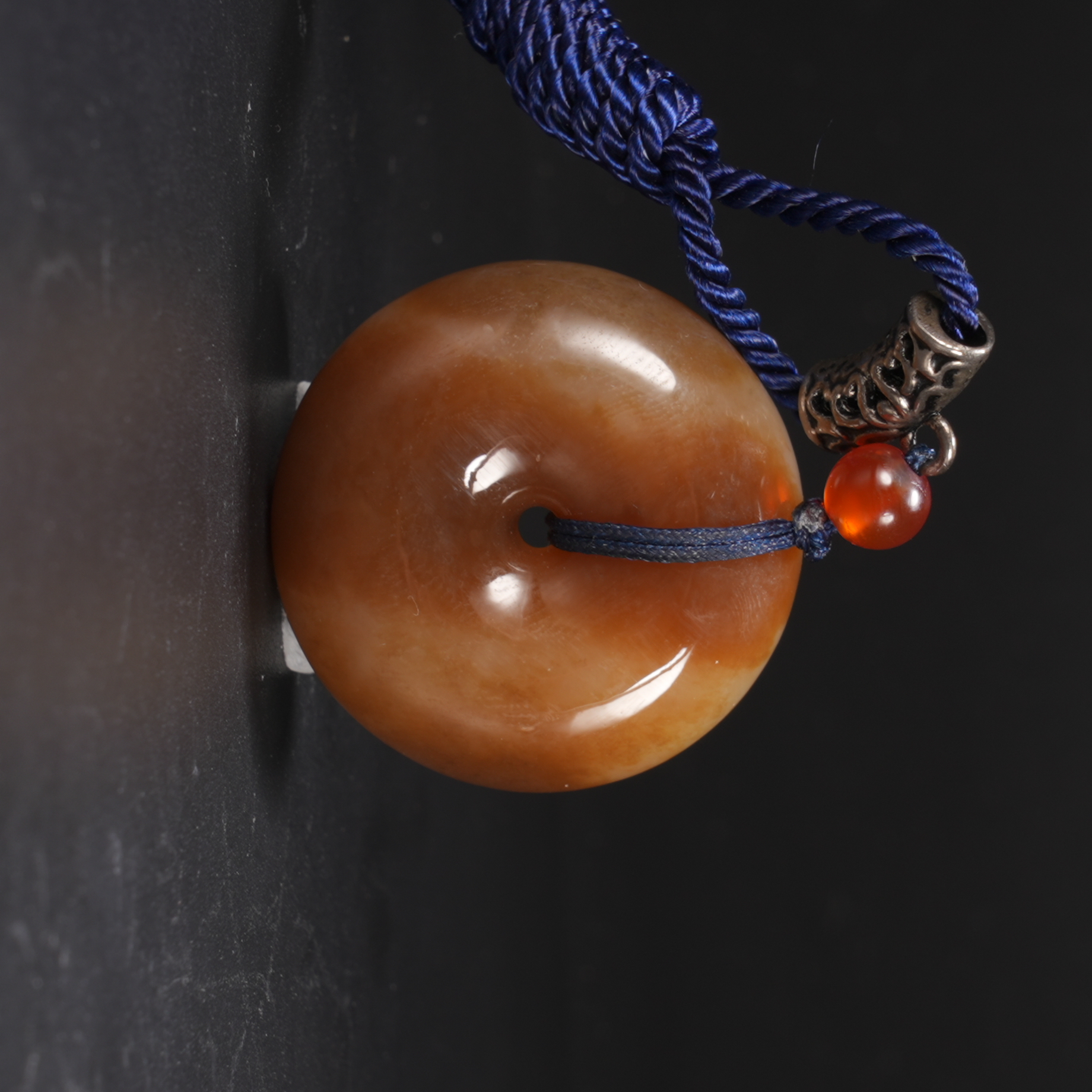 lot20和田玉糖平安扣挂件