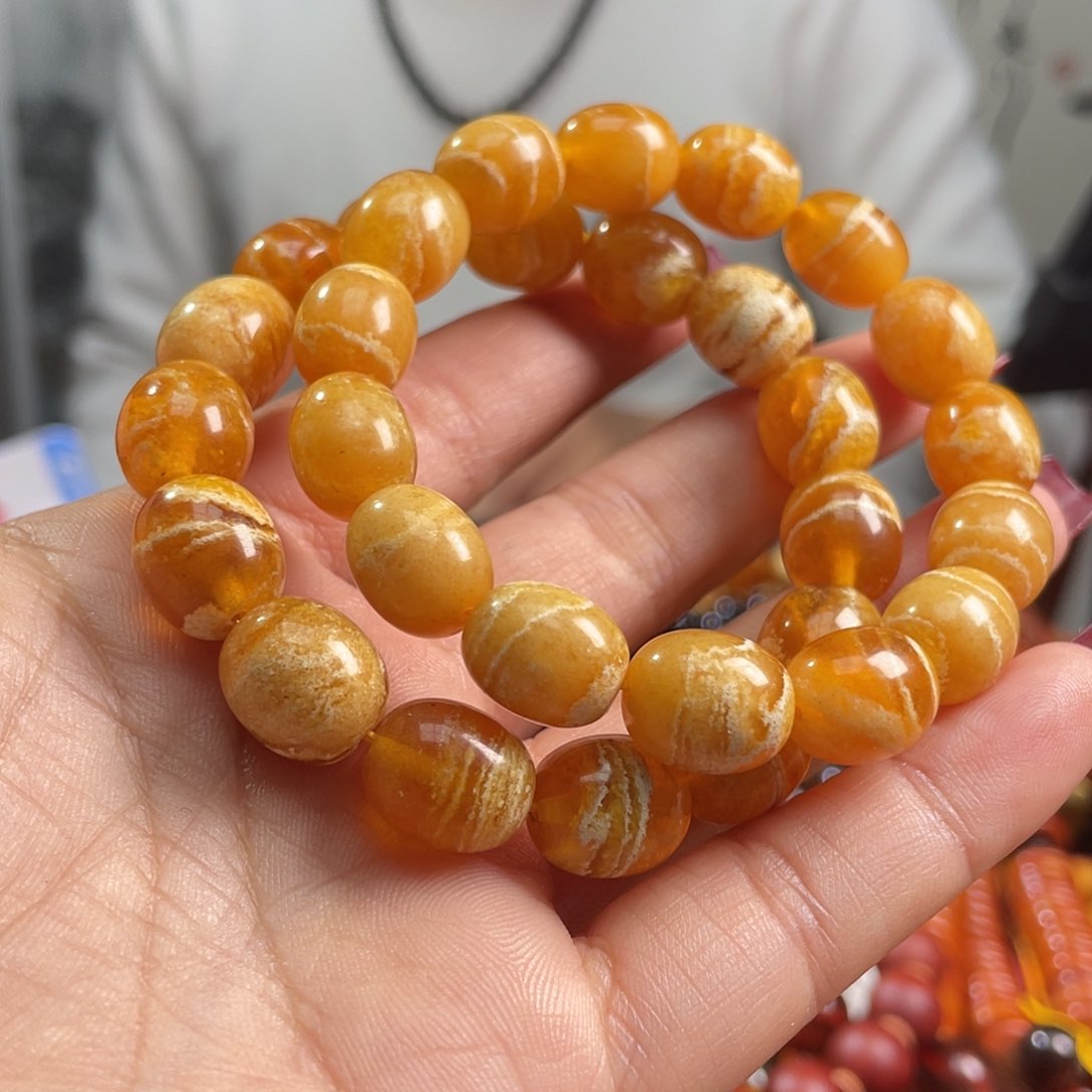 琥珀手链未镶嵌琥珀蜜蜡08