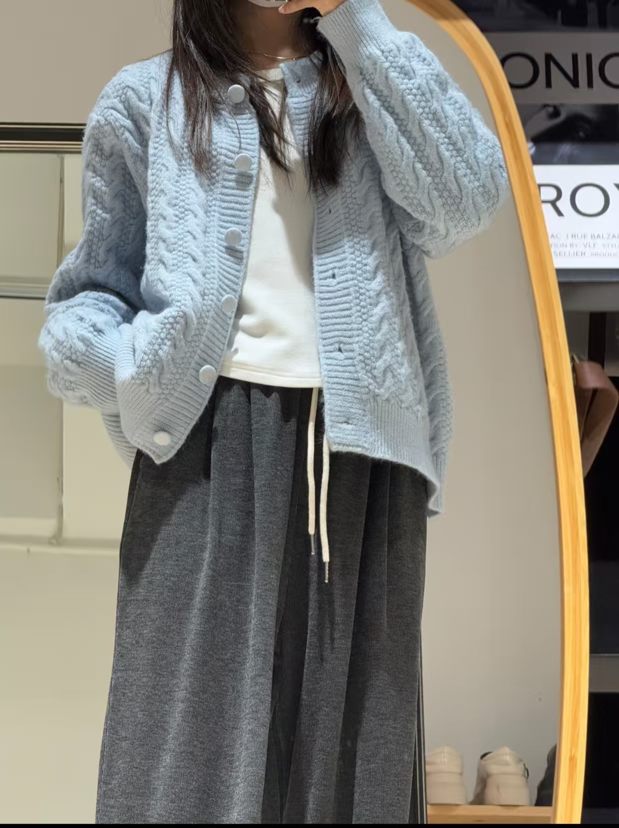 条纹毛针织衫学院风百搭休闲风娃娃领条纹针织衫休闲