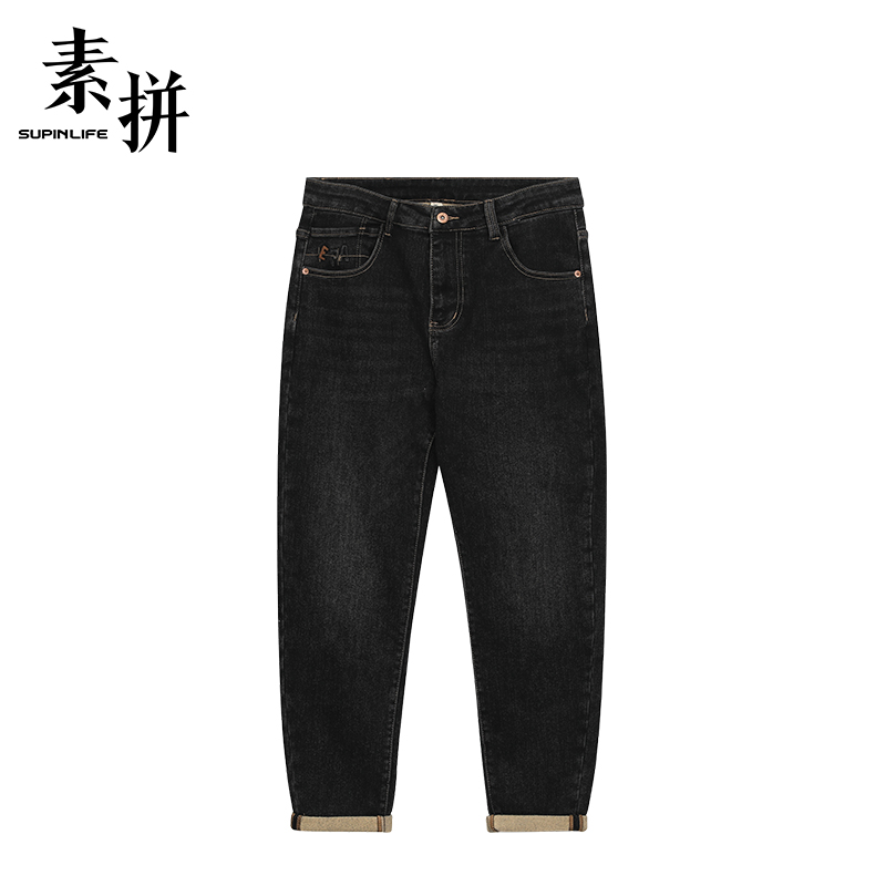 素拼牛仔裤SPBZK459332AM