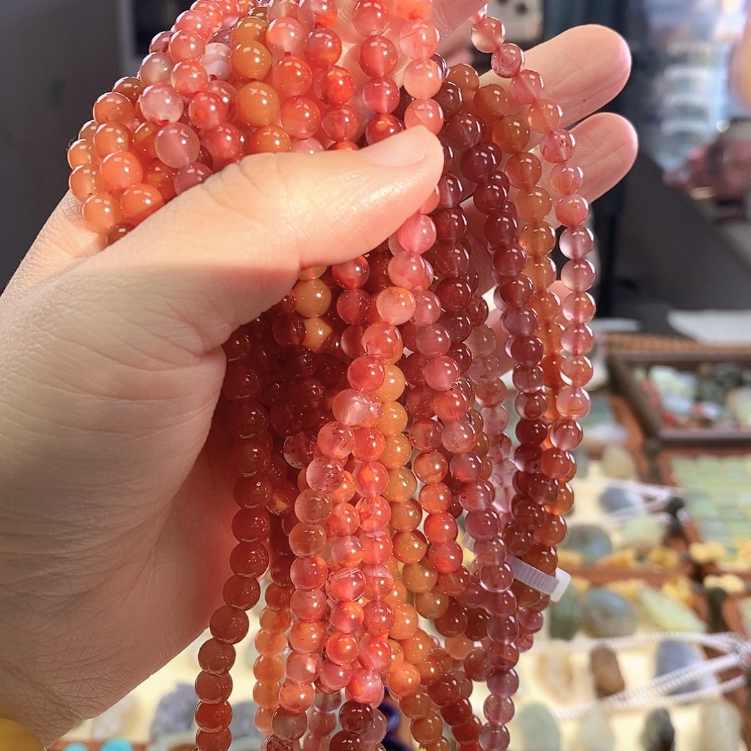 南红玛瑙合金颈饰