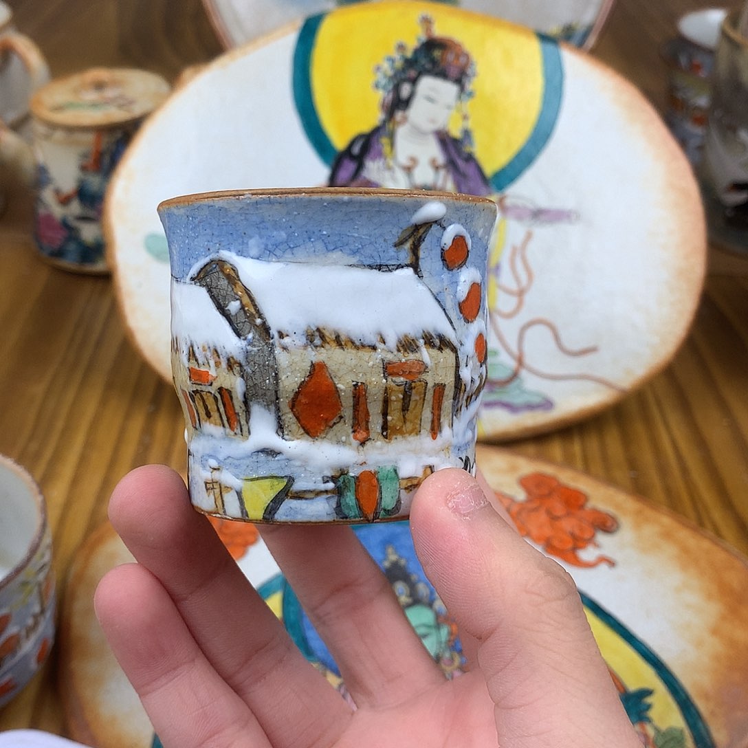 静***雅杯景德镇陶瓷手作