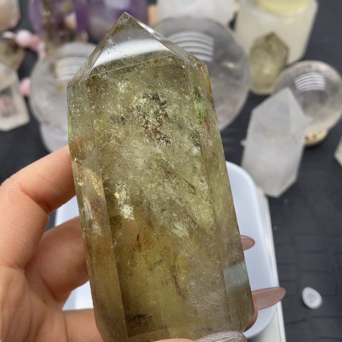 水晶黄水晶柱未镶嵌55