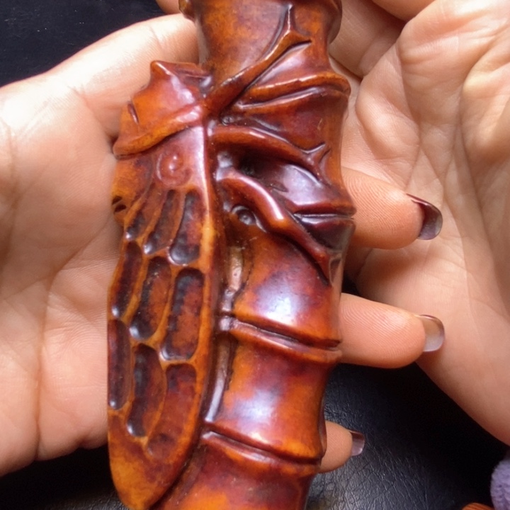 白玉菩提吊坠摆件