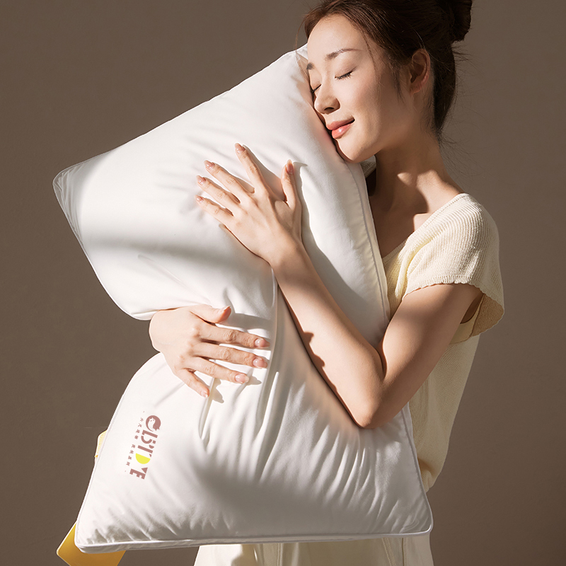 60s仙护盾3A护颈枕全棉贡缎超柔深睡眠枕芯枕头48*74cm中枕酒店枕