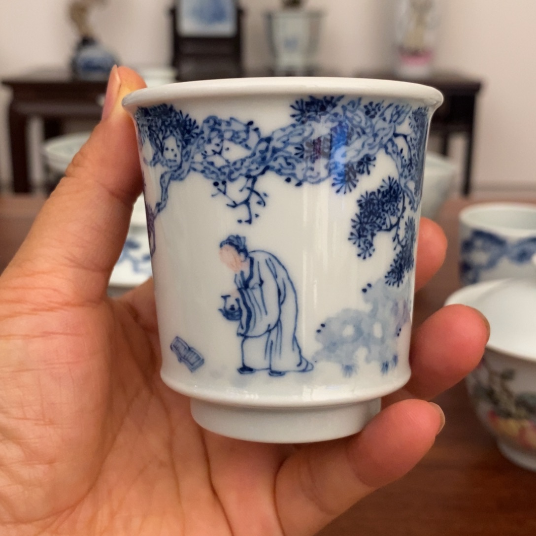 沅***沅宋意墨韵文人画单杯