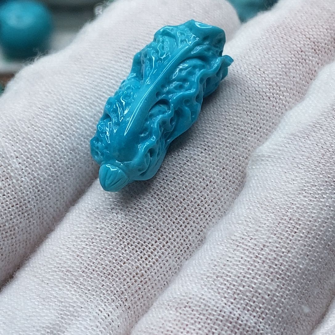 银S925镶嵌绿松石天然原矿 地大质检 抖音基地 顺丰发货