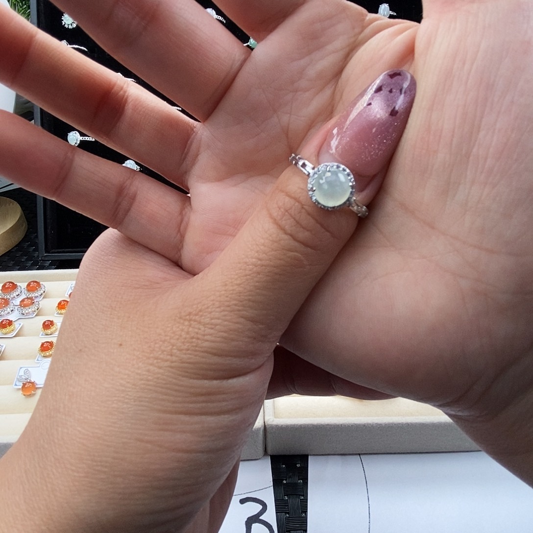 @****翡翠未镶嵌戒指缅甸