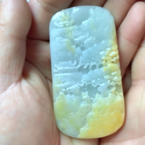 翡翠颈饰未镶嵌天然缅甸翡翠a货