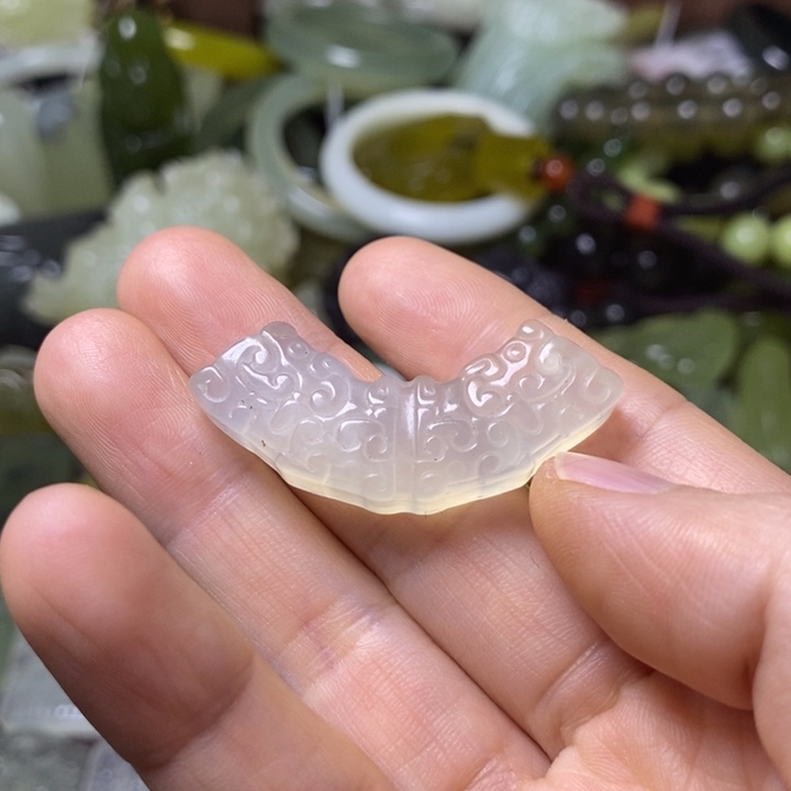 岫玉天然岫玉颈饰未镶嵌