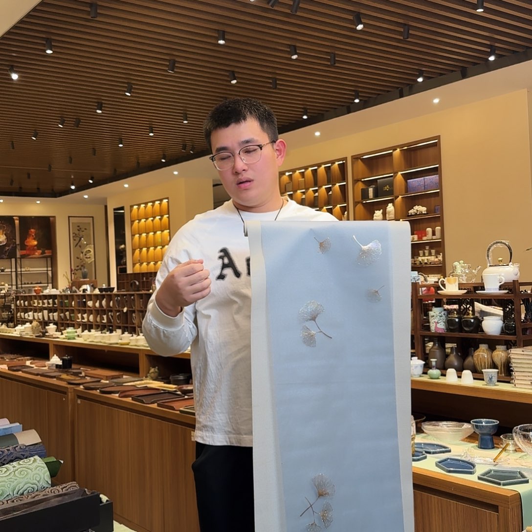 茶道配件茶*三米茶席灰底