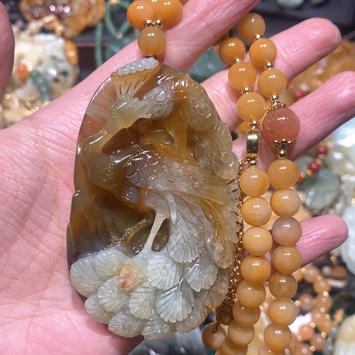 岫玉毛衣链未镶嵌
