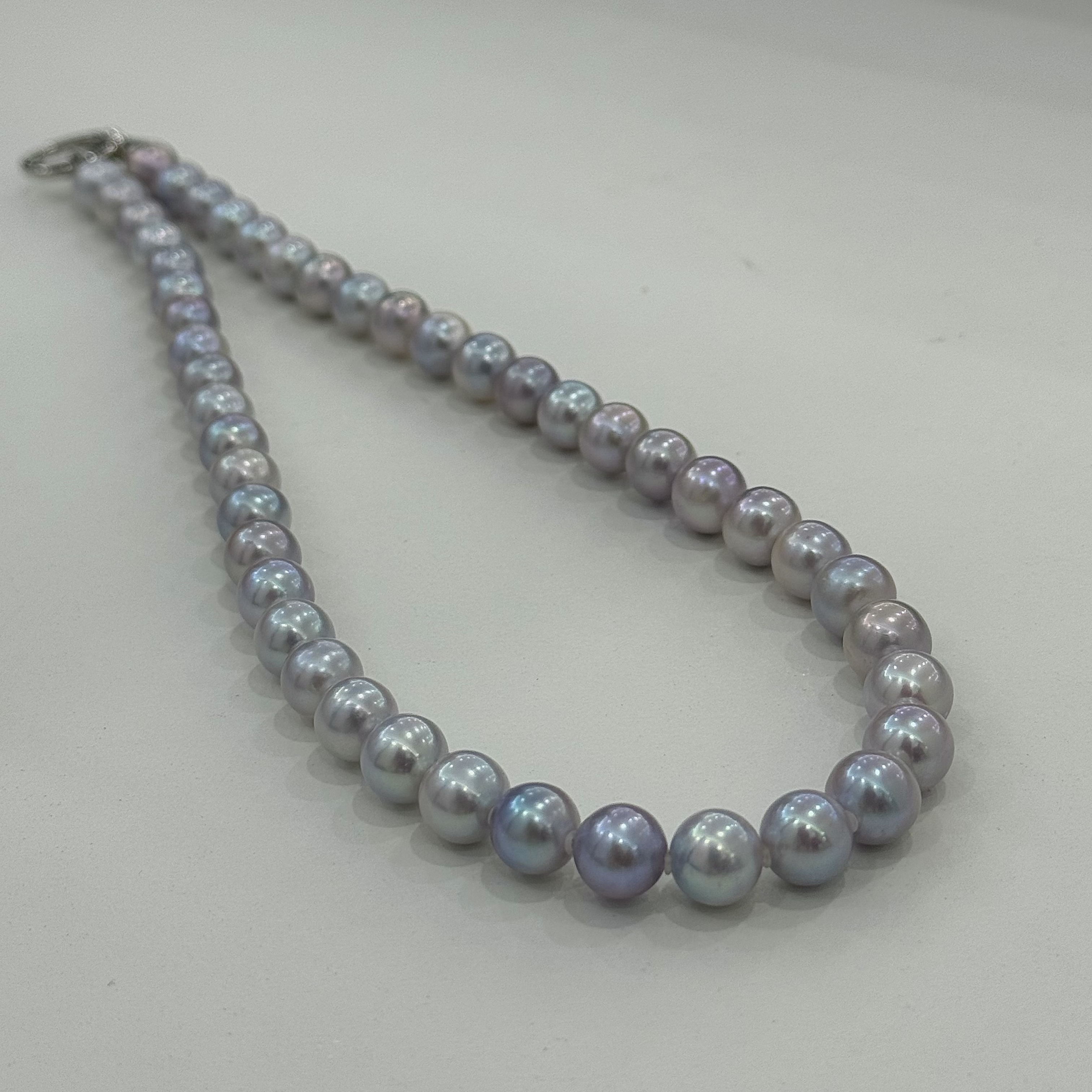 【华珍珠宝】华珍铂金灰珍珠项链