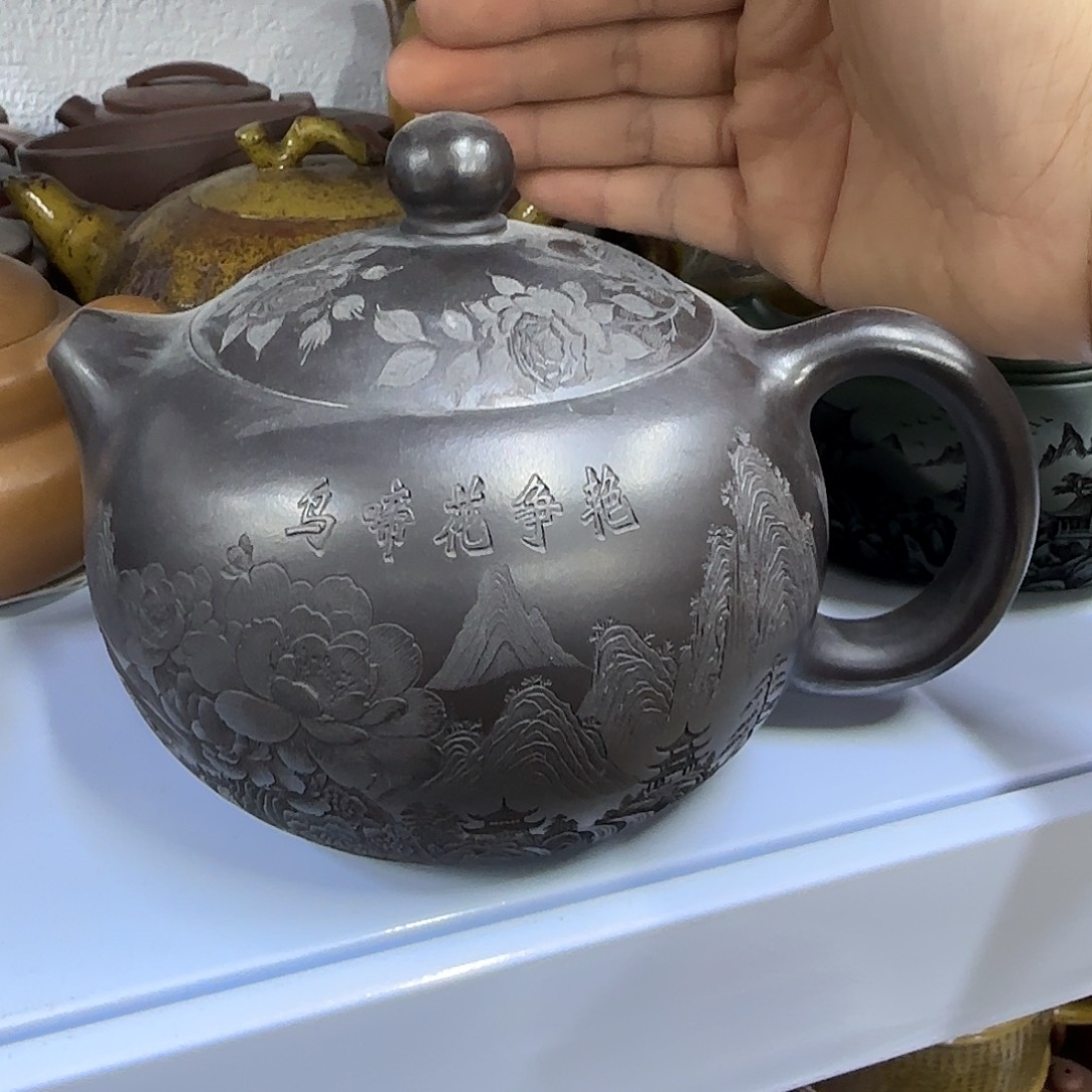 茶壶紫砂宜兴紫砂壶瑕疵处理