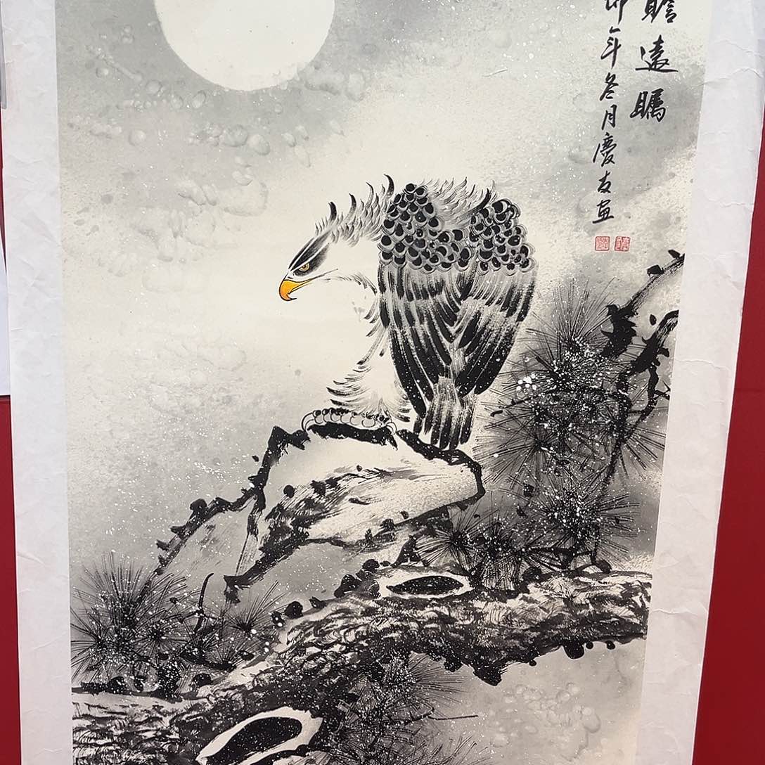 国画手绘作品国会作品